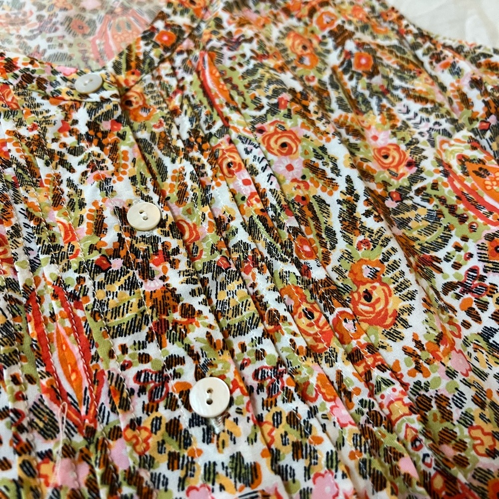 Floral Button-Up Blouse
